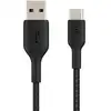 Image de Câble Tressé USB-A vers USB-C Belkin Boost Charge 1m Noir