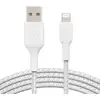Image de Belkin Boost Charge Câble tressé Lightning vers USB-A 15 cm Blanc