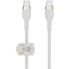 Image de Câble USB-C Belkin BoostCharge Pro Flex 1 m blanc silicone double tressage