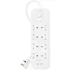 Image de Multiprise Belkin Connect 8 Prises avec Protection 900 J 2 USB-C Interrupteur Montage Mural