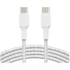 Image de Câble USB-C Belkin CAB004BT1MWH2PK Pack 2x 1 m tressé charge rapide blanc
