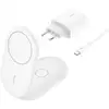Image de Casque Belkin BoostCharge, chargeur sans fil USB blanc pour smartphone, charge rapide en intérieur