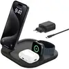 Image de Chargeur Belkin BoostCharge WIZ029VFBK 3-en-1 Qi2 magnétique pliable 15 W Noir