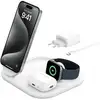 Image de Chargeur Belkin BoostCharge 3-en-1 Qi2 Wireless 15W Pliable Blanc