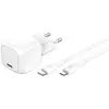 Image de Chargeur mural USB-C Belkin 30W avec câble Lightning 1m - Blanc