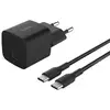 Image de Chargeur mural Belkin BoostCharge WCA012KQ1MBK-B6 25W USB-C Noir compact PD 3.1