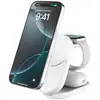 Image de Chargeur sans fil Belkin WIZ037KQWH Qi2 UltraCharge 3-en-1 25W blanc pliable