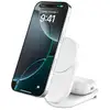 Image de Chargeur mobile Belkin WIZ039KQWH Qi2 25W Magnétique 2-en-1 Pliable Blanc