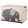 Image de Coffre à jouets 3 Sprouts Eléphant 62x37x38 cm