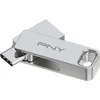 Image de PNY DUO LINK lecteur USB flash 64 Go USB Type-A / USB Type-C 3.2 Gen 1 (3.1 Gen 1) Acier inoxydable