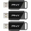 Image de Clé USB PNY Attaché X Pack 3 128GB USB 3.2 Gen 1 Type-A