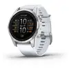 Image de Garmin epix Pro (Gen 2) Bluetooth GPS NFC 42mm AMOLED Acier Argent Blanc Étanche 10ATM SpO2 Pulsomètre