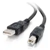 Image de Cable USB 2.0 A/B 2 m C2G Noir