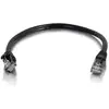 Image de Cable réseau Cat6 UTP 2 m C2G avec gaine anti-accrochage noir