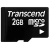 Image de Carte MicroSD Transcend TS2GUSD 2GB Noire avec Adaptateur SD