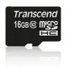 Image de Carte microSD Transcend 16GB Class 10 UHS-I MLC Noir Rouge