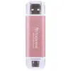Image de Disque Dur Transcend ESD310 512GB SSD USB 10 Gbit/s Rose avec Protection