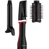 Image de Multistyler Revlon RVDR5333E 1100W Céramique 4 Températures 3 Accessoires Noir Rouge