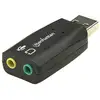 Image de Adaptateur audio USB-A vers 3,5 mm Manhattan 5.1 canaux noir