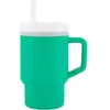 Image de Bouteille Infantino Ma Première 270 ml Silicone Paille Anti-fuite Vert Sapin