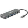 Image de Station d'accueil USB-C D-Link DUB-2327 HDMI Lecteur SD 4K 60 W Gris