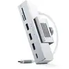 Image de Hub USB-C Satechi ST-UCICHS 3 ports USB-A lecteur carte SD MicroSD argent