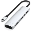 Image de Hub Satechi 7 ports 10 Gbit/s modèle ST-P7SS USB-C HDMI Ethernet aluminium