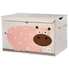 Image de Coffre à jouets 3 Sprouts Hippopotame 62x37x38 cm