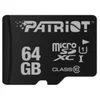 Image de Carte mémoire Patriot PSF64GMDC10 64GB MicroSDXC UHS-I Classe 10 80MB/s