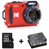 Image de KODAK Pixpro WPZ2 rouge + 2ème Batterie + Carte SD
