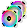 Image de Corsair LL120 RGB Lot de 3 ventilateurs 120 mm avec Lightning Node Pro Blanc