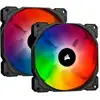 Image de Kit double ventilateur Corsair iCUE SP140 RGB PRO 140 mm + noyau de noeud d'éclairage