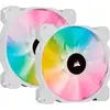 Image de Corsair iCUE SP140 White RGB ELITE RGB LED AirGuide Lighting Node CORE (Pack double) 140 mm