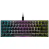 Image de Clavier Corsair K65 RGB MINI mecanique 60% Cherry MX Red RGB Noir Francais