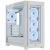 Image de Corsair iCUE 5000X RGB QL Edition Verre Trempé USB 3.1 Blanc