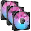 Image de Kit de démarrage Corsair iCUE LINK RX120 RGB 3 ventilateurs supplémentaires PWM noirs