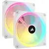 Image de Kit d'extension de ventilateur Corsair ICUE Link QX140 RGB 2x PWM 140 mm blanc