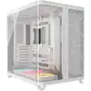 Image de Boîtier Corsair AIR 5400 LX-R LINK Blanc Verre Trempé Triple Chambre RGB