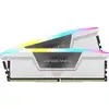 Image de Mémoire RAM Corsair Vengeance RGB 32Go 2x16Go DDR5 6400MHz CL32 AMD EXPO Blanc