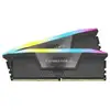 Image de Mémoire RAM Corsair Vengeance RGB 64GB 2x32GB DDR5 6000MHz CL40 XMP EXPO Gris