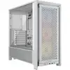 Image de Corsair FRAME 4000D RS ARGB Demi-tour E-ATX Verre Trempé USB-C Blanc