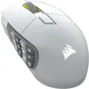 Image de Souris sans fil Corsair 33 000 DPI, 16 boutons, curseur de touches RGB, batterie 150 h, blanche