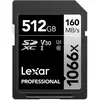 Image de Carte SD Lexar Professional 1066x 512 Go UHS-I V30 160 Mo/s
