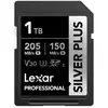 Image de Carte mémoire Lexar Silver Plus 1TB SDXC UHS-I 205MB/s V30 résistante