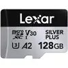 Image de Carte mémoire Lexar Professional SILVER PLUS 128GB MicroSDXC UHS-I 205MB/s V30 A2 Noir Argent