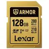 Image de Carte Lexar ARMOR GOLD SDXC 128Go UHS-II IP68 V60 R280/W210 Acier