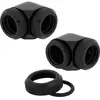Image de Corsair Racro 14 mm 90° Hydro X Series XF Rigide Pack de 2 unités Noir