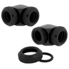 Image de Corsair Hydro X Series XF Hardline 90° 12mm OD Pack de 2 Noir