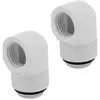 Image de Corsair Hydro X Series 90° Rotatif Pack 2 Adaptateurs Blanc