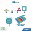 Image de Geomag Ecofriendly Glitter Set Magnétique 35 pièces avec Aimants en Néodyme pour Constructions 2D et 3D STEM